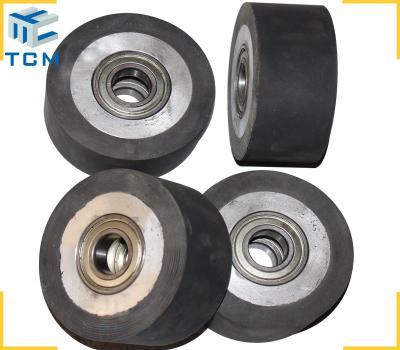 China 150x50mm Long Life Time Rollers And Wheels For Steel Tank Polishing Machine for sale