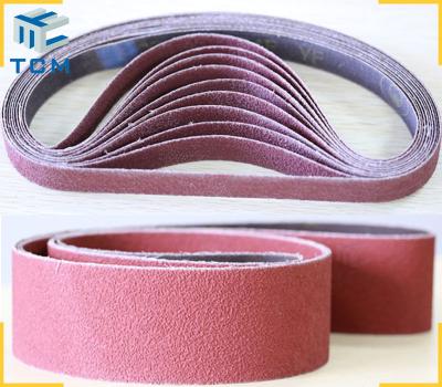 China Long Life Time Tank Polishing Consumable Grit Abrasive Sanding Belts Polishing Belts for sale