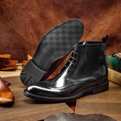 China 2021 New Arrivals Luxury Genuine Leather Men Breathable Martin Shoes Boots Manufacturer for sale