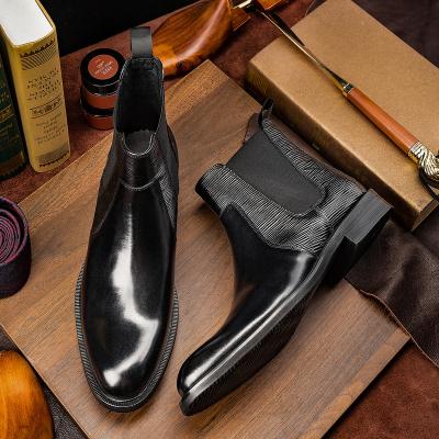 China Best Selling Breathable Alibaba RTS Mens Loafers Shoes Real Leather Chelsea Boot for sale