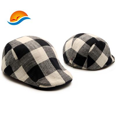 China High Quality Character Design Your Own Beret Hat Wholesale Cotton Newsboy Hat 100% Lvy Hat for sale