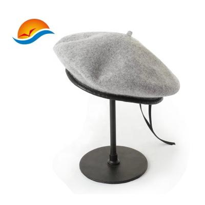 China Wholesale Woman Beret 100% WOOL FELT Hat Image Winter Multiple Color Box Chose Durable Fashion Hat for sale