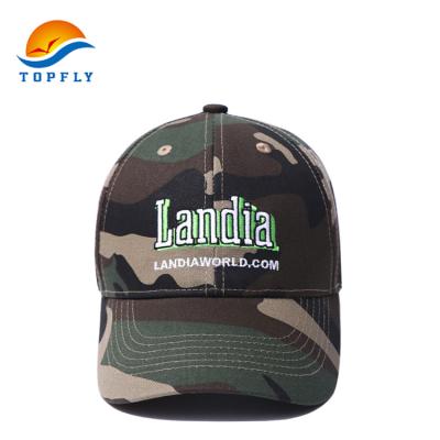 China Custom Logo Wholesale 100 Cotton Camouflage Color Casual Embroidered Sports Cap Military Hat for sale