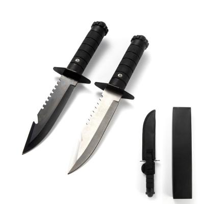 China Wholesale Non-variable fixed straight knife brushcraft Rambo jungle special force carbon steel knife tactical brushcraft fixed straight knife survival hunting blade knife for sale