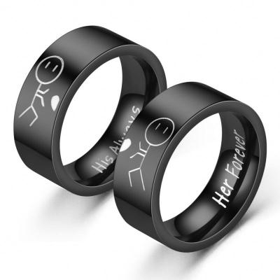 China 2022 casual/sporty European and American new fashion couple rings for sale