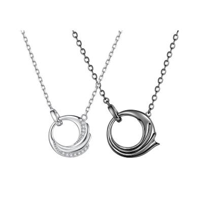 China FASHIONABLE S925 Chain Choker Couples Sterling Silver Lock Necklaces for sale