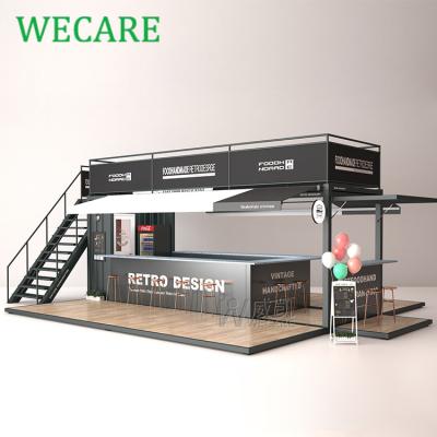 China Modern Wecare Customized Container Shop Kiosk Ready Made Mobile Shipping Container Grocery Cafe for sale