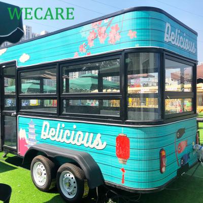 China Easy Operate Mobile Street Snack Trailer WECARE Hot Dog Pizza Food Cart Ice Cream Food Truck For Sale USA for sale