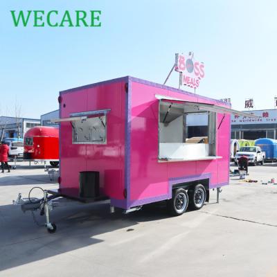 China Easy Operate WECARE Mobile Food Cart Food Truck CE Certified Fast Food Trailer for sale