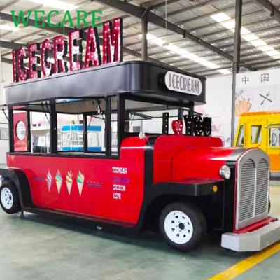 China Easy Operate WECARE Van Mobile Food Trailers Retro Electric Street Food Supply Truck For Sale for sale