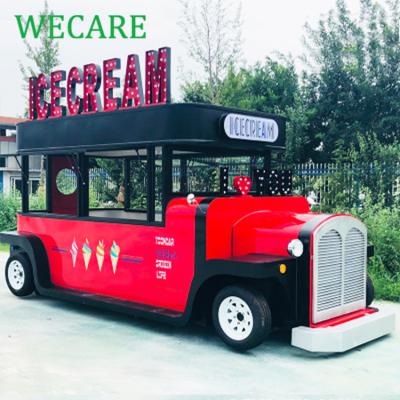 China Easy Operate WECARE Electric Fast Food Truck Mobile Kitchen Trailer Coffee Van Street Food Cart Truck for sale