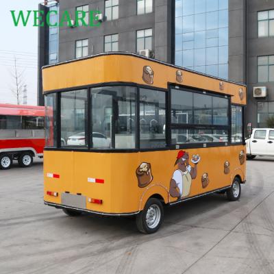 China Easy Operate WECARE Electric Hot Dog Cart Mobile Ice Cream China Food Truck USA For Sale With CE for sale