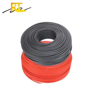 China Solar PV System CE TUV Approved A.W.G. Solar DC Cable PV Wire Price 14AWG XLPE PV1-F single core twin core 2.5mm2 4mm2 6mm2 10mm2 10AWG 12 for sale