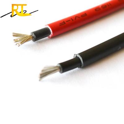 China Solar PV system TUV 4mm 6mm 8mm 10mm connector 1000v dc solar panel pv1f cable for sale