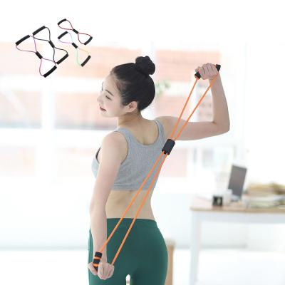 China Latex Figure 8 Fitness Elastic Band Stretch Band Expander Stretch Bands Fitness Yoga Gum Resistance Bands Latex Pull Rope/Yoga Elastic Band for sale