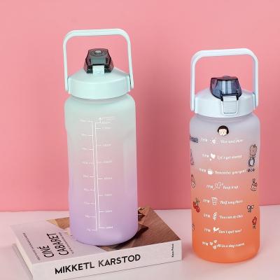 China New Viable High Quality Plastic Sports Water Bottle Suitable For Fitness Sports Water Bottle Plastic With Straws Water Bottle Sports for sale