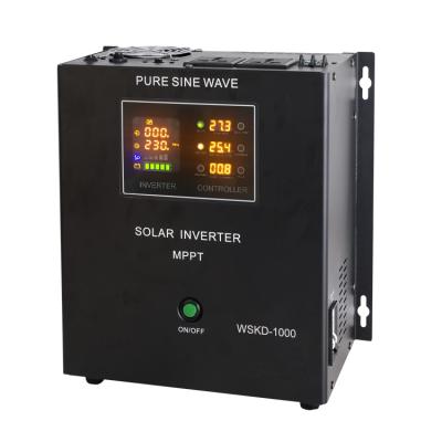 China Off-Grid Solar System 1KVA 12V DC To AC Off-Grid Solar Inverter With MPPT Controller for sale