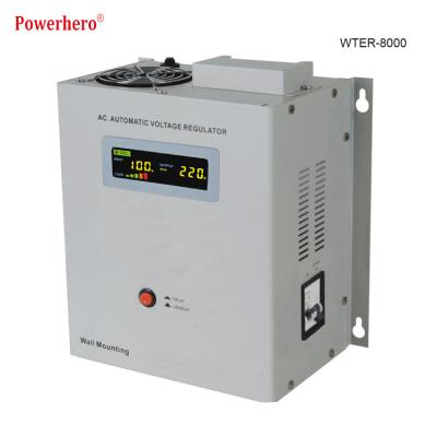 China SVC Top Quality Price Ratio 8KVA Automatic Voltage Regulator Stabilizer for sale