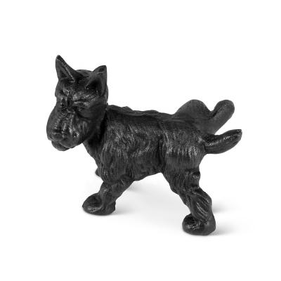 China Europe Cast Iron Dog Door Stopper Dog Statue Sculpture Decorative Doorstop for sale