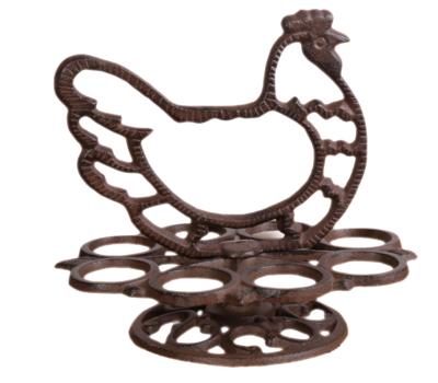 China Viable Iron Egg Rack Metal Storage Egg Casting Racks for sale