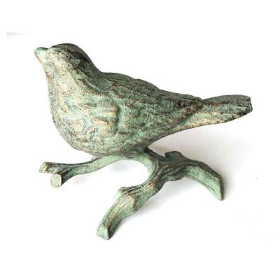 China Europe Cast Iron Ornament Birds Carving Beautiful Bird Statues For Home Decoration for sale