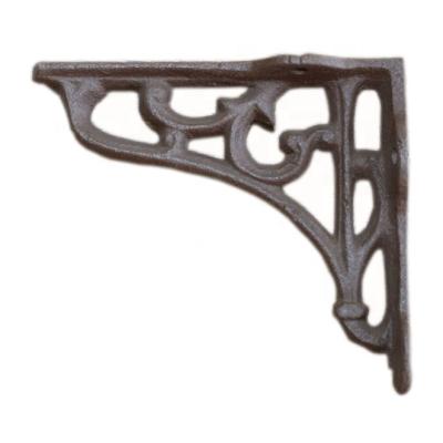 China Wall Decoration Wall Mount Antique Cast Iron Corner Bracket For Wall Decoration for sale