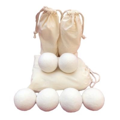 China Hot Sale Eco-friendly Cleaning Organic Wool Felt Drier Balls For Natural Laundry Wool Dryer Ball for sale