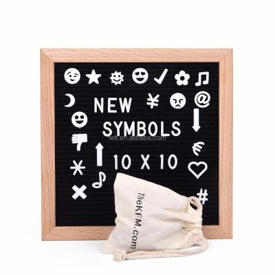 China Europe Letter Board Oak Frame Selling Best Felt Cotton Bag And Rack Wooden Letter Board for sale