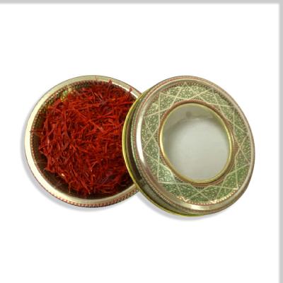 China Food Grade Factory Price Metal Tin Can /Saffron Tin Box Saffron Box With Window Packing for sale