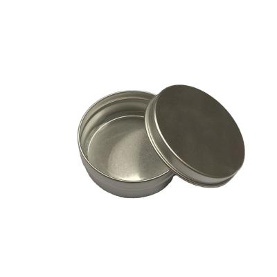 China Box packaging for cosmetic, aluminum tins box with lid, round shape for sale