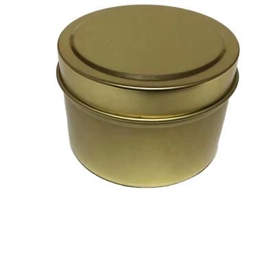 China Recyclable Luxury Custom Round Scented Candle Tins Box Container Empty Metal Candle Cans With Lid For Candy Tea Gift Packaging Boxes for sale