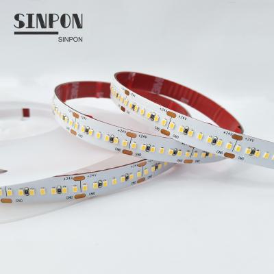 China Theme Park High Efficiency SMD2216 280LEDs 24V 5Meters CRI95 Flexible Waterproof Home Business Led Aluminum Profile Luces Led Strip Lights for sale