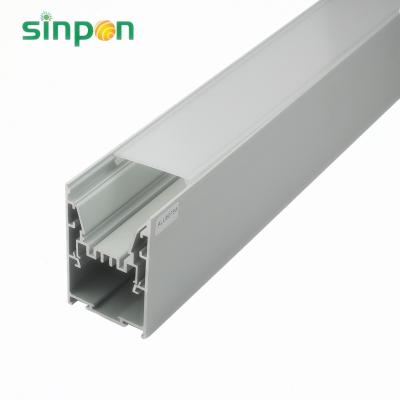 China Heatsink custom 50mm aluminum ip68 led strip light profile for double row for sale