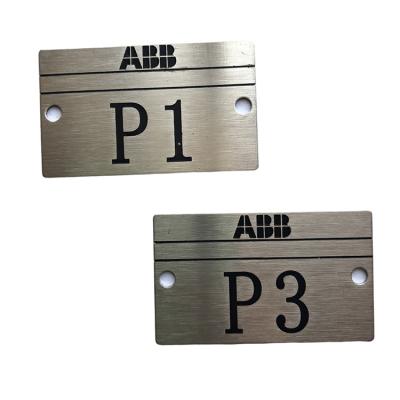 China China Manufacturers Provide Stamping Brushed Aluminum Nameplate Low Price Nameplate for sale