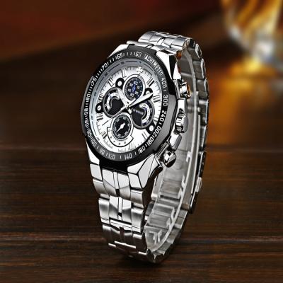 China Brand Automatic Mens Date WWOOR 8013 Sport Watch For Men Steel Band Waterproof Dial Big Big Watches 8013 for sale