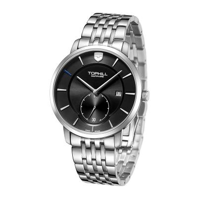 China Best OEM Tophill TW078G Custom Business Luxury Water Resistant Mens Top 316L Stainless Steel Automatic Watch Watches for sale