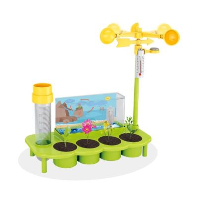 China RTS weather station toy paper kids PULL 2021 science experiment toys new arrival best educatinal kits for kids for sale