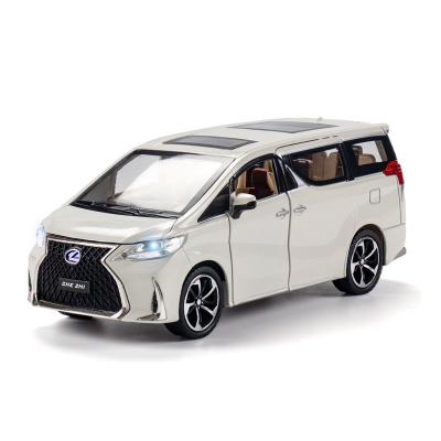 China Custom 1/24 LM300H Toy Car Model Pull Back Doors Alloy Metal Scale Diecast Open Model Cars for sale