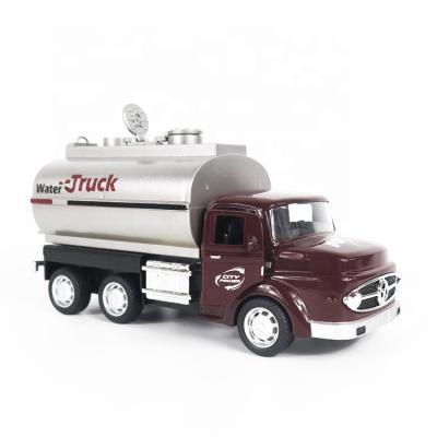 China 1/50 Concrete Pump Toy Truck Model Toys Diecast American Pull Back Function With Sound And Light Doors Open for sale