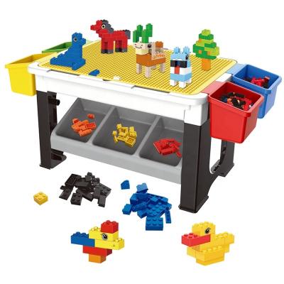 China Construction Toy 300pcs Kid Block Toy Building Block Tabletop Play Set Kids Educational Toys 2021 for sale