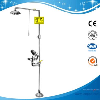 China SH712BSC-dust cover emergency shower and eye wash,sfety shower and eyewash fountain for sale