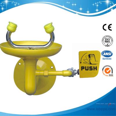 China emergency eye wash station SH759C-Wall mounted eye wash ANSI dust shield eye washer eye wash stations ss304 material for sale