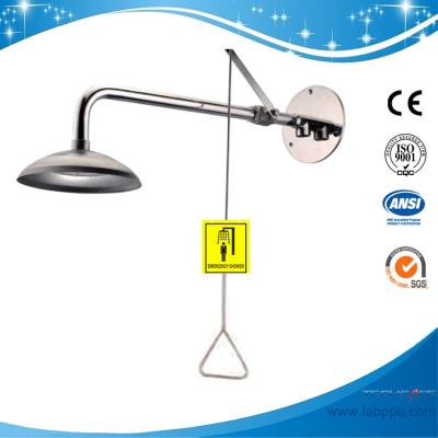 China SH1588-wall mounted Emergency shower eye wash shower safety eye wash ANSI Z 358.1-2014 made in china eye wash factory for sale