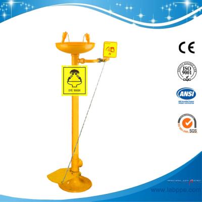 China SH711BF-G.I.eye wash,safety eye wash with foot pedal eye wash techsafe shower and eye wash ANSI Z358.1 for sale