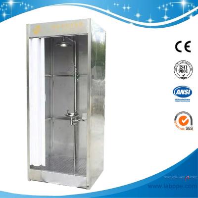 China SH786B-Emergency shower & eyewash booth,stainless steel with water/waste tank for sale