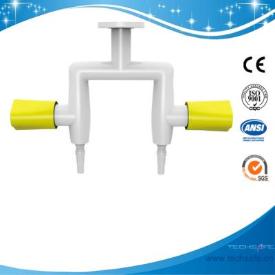 China SHB2-Double outlet gas fitting,Gas valve/cock,Suspended mounted,slow open gas fitting gas outlets gs valve nipple outlet for sale