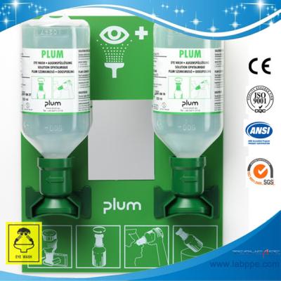 China SH4694-eye wash solution,Plum eye wash Station with 2 bottles for sale