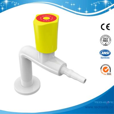 China SHB4-gas outlets nipple gas fitting Single outlet gas fitting,Gas valves/cock,slow open,safety lock,press & turn,needle for sale