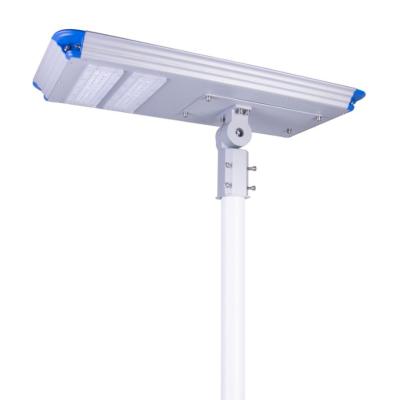 China Hot sale 25AH liFePO4 lithium battery ROUTE 30 50W watt all in one solar LED street light for sale