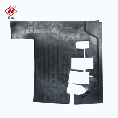 China Excavator Rubber Parts Cab Floor Mats Black Red Rubber Mat Cabin Floor Mats for sale